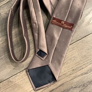 Etienne Eigner Taupe Silk Tie
